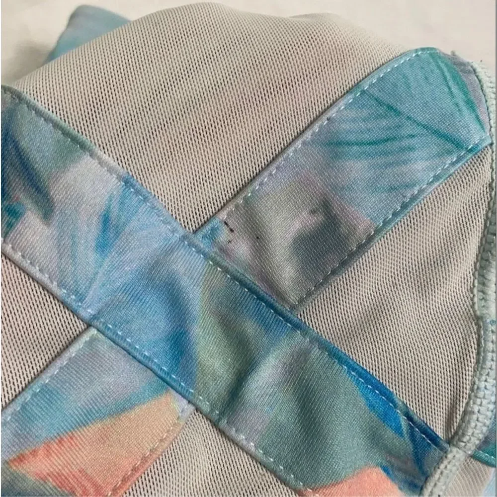 Zella Girls Print Crossover Crop Leggings Size 10/12